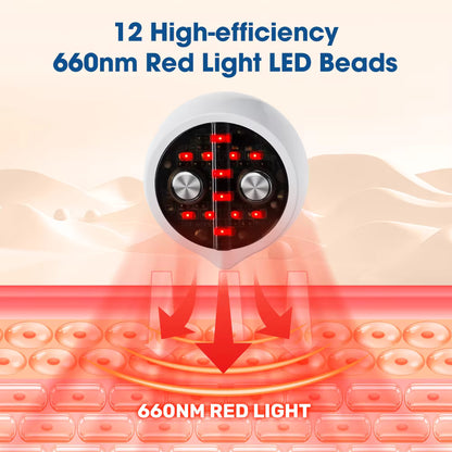 EMS Eye & Face Beauty Device – Red Light Therapy, Heat Compress & Dark Circle Relief