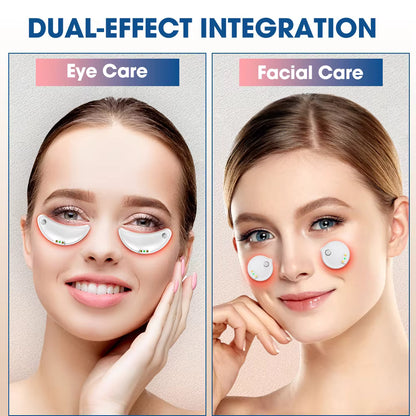 EMS Eye & Face Beauty Device – Red Light Therapy, Heat Compress & Dark Circle Relief