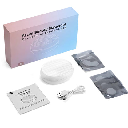 EMS Eye & Face Beauty Device – Red Light Therapy, Heat Compress & Dark Circle Relief