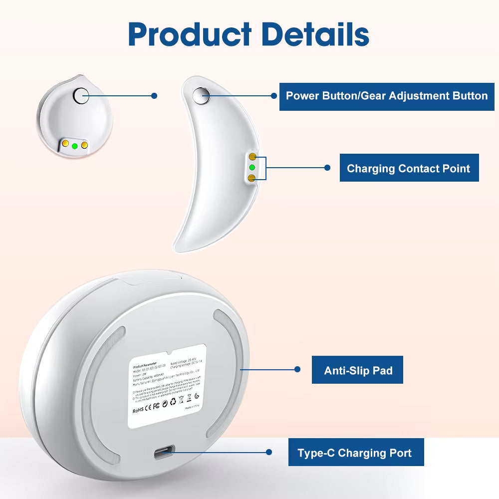 EMS Eye & Face Beauty Device – Red Light Therapy, Heat Compress & Dark Circle Relief