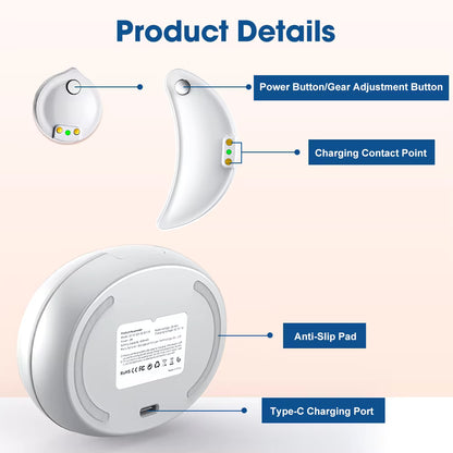 EMS Eye & Face Beauty Device – Red Light Therapy, Heat Compress & Dark Circle Relief